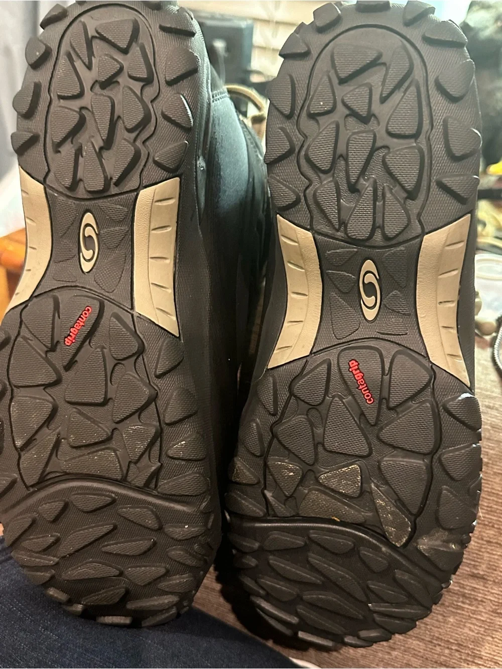 Salomon Black and Cream Women's Winter Lace-Pocket Boots